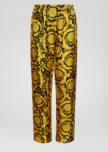 Pijama Versace Versace Barocco Print Silk Dama | ULNFHKX-21